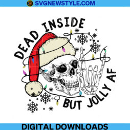 Dead Inside But Christmas Svg Png