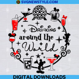 Drinking Around the World Svg Png