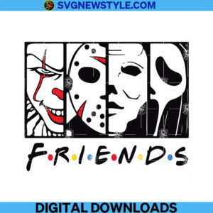Friends Halloween Horror Movie Svg, Png, Dxf, Eps, files for cricut