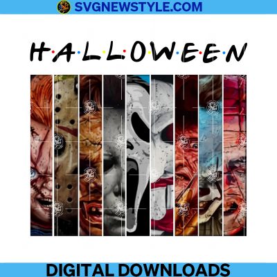 Friends Halloween Horror Png, Scream Ghostface Png, Sublimation Designs ...