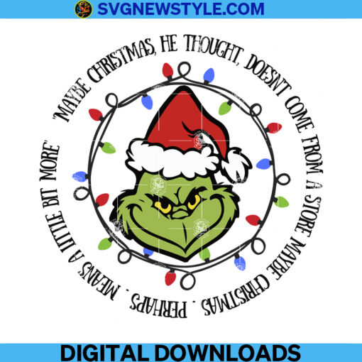 How the Grinch stole Christmas movie svg