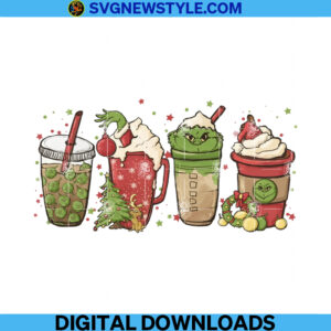 Grinch Coffee Png File, Drink Coffee Png, Sublimation File, Sublimation PNG