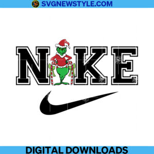 Grinch Swoosh Svg, Christmas Grinch Svg, Png, Dxf, Eps, files for cricut