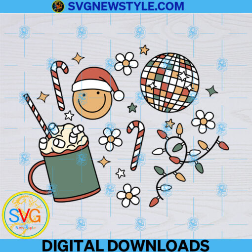 Groovy Christmas Svg File