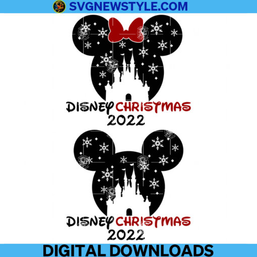 Mickey Minnie Christmas Svg