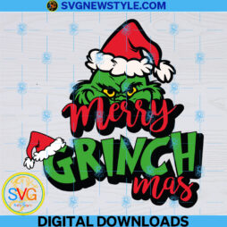 Merry Grinchmas Svg Cut File