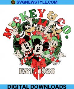 Mickey And Co Christmas Png, Disney Christmas Png, Sublimation File