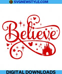 Believe Magical Christmas Svg, Png, Dxf, Eps, Digital Cut File