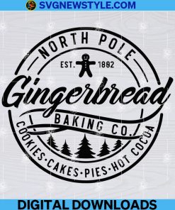 North Pole Gingerbread Baking Co Svg