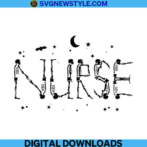 Nurse Skeleton Svg