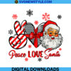 Peace Love Santa Png