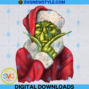 Santa Grinch Png, Adult Grinch Png, Digital File Download