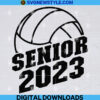 Senior Volleyball 2023 Svg