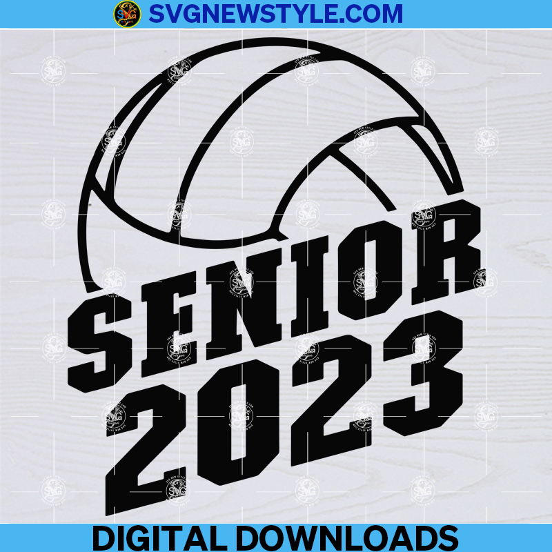 Senior Volleyball 2023 Svg, Senior Volleyball Mom Svg, School ...