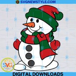 Snowman Christmas Svg