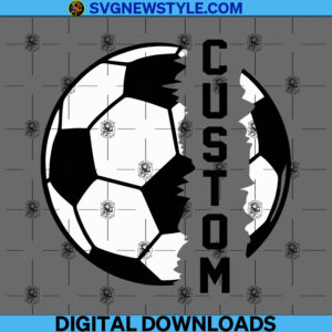Soccer Ball Svg, Custom Svg, Png, Dxf, Eps, Cricut & Silhouette cut file