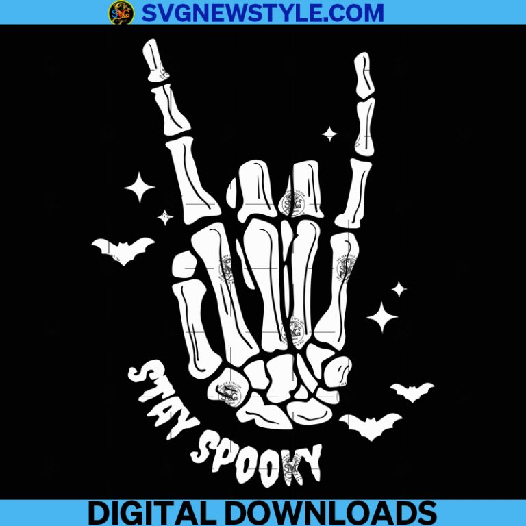 Stay Spooky svg, Skeleton Hand svg, Spooky Season svg, Halloween svg