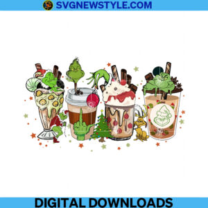 The Grinch Drinks Christmas Png