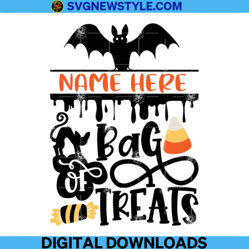 Trick or treat bag Svg