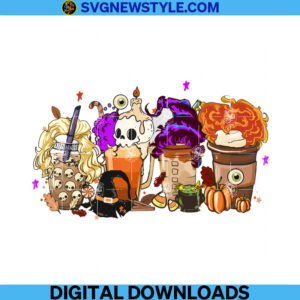 Halloween Hocus Pocus Png, Pumpkin Spice Latte Png, Sublimation PNG
