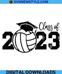 Volleyball Senior 2023 Svg, Png, Dxf, Eps, Svg Files For Cricut