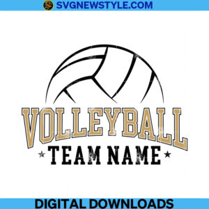 Volleyball Team Name Svg, Png, Dxf, Eps, Cut File, Designs For Shirts