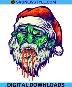 Zombie Christmas Png, Scary Zombie Png, Sublimation Designs Downloads