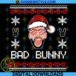 Bad Bunny Ugly Christmas Svg
