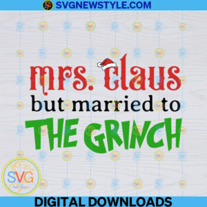 Mrs. Claus Svg, Png, Dxf, Eps, Silhouette Art, Sublimation Download