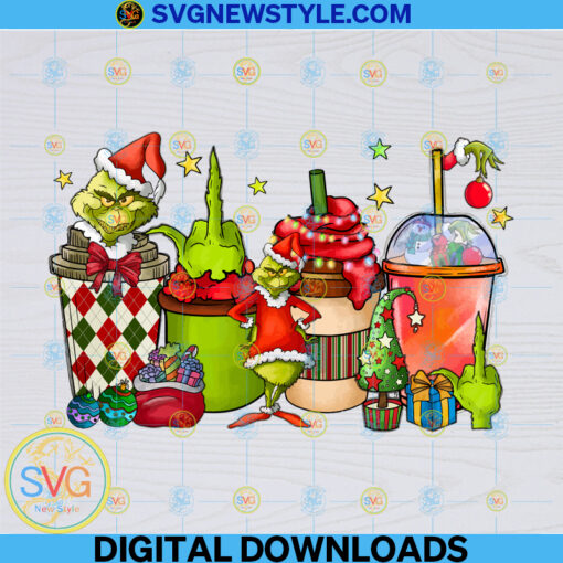 Christmas Grinch Coffee Png