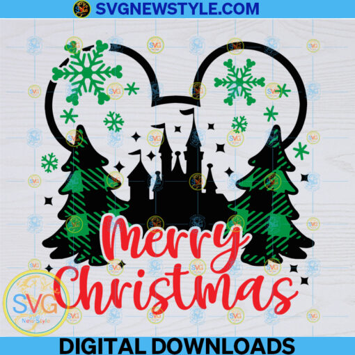 Christmas Mouse Svg File