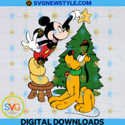 Christmas Mouse And Friends Svg