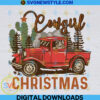 Cowgirl Cactus Western Christmas Lights Truck Png