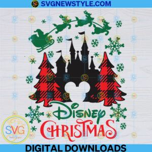 Disneyland Christmas Svg