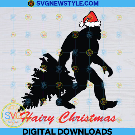 Hairy Christmas Svg