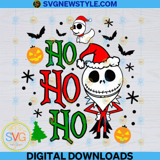 Ho Ho Ho Jack Skellington Svg