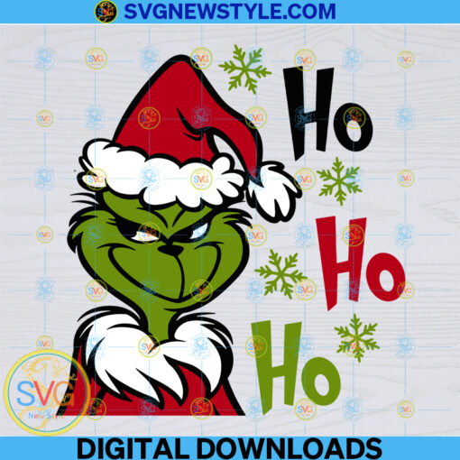 Ho Ho Ho Grinch svg