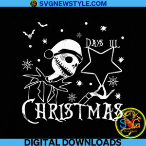 Days until Christmas Svg, Png, Dxf, Eps, Cricut File Silhouette Art