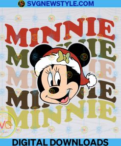Christmas minnie mouse svg