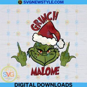 Grinch Malone Christmas Png, Designs Downloads, Instant Download