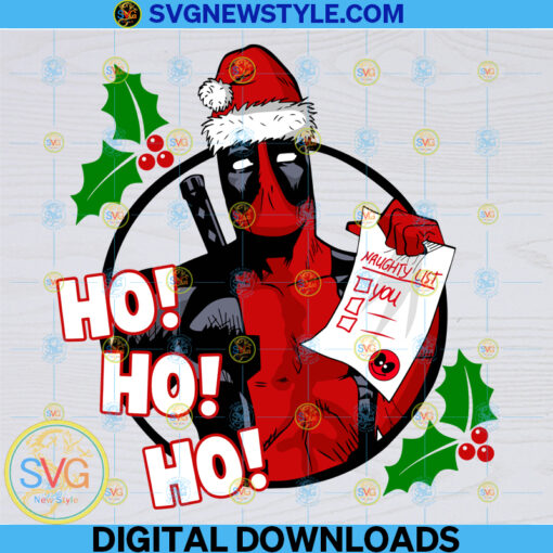 The Naughty List Ho Ho Ho Png