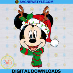 Mickey Merry Christmas Svg,