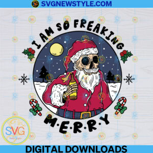 Merry Christmas Skeleton Santa Png
