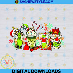 Merry Grinchmas Drinks Png, Sublimations, Designs Downloads, Shirt Design