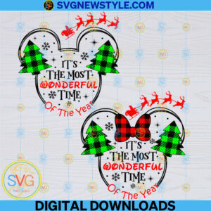 Most Wonderful Time of the Year Svg, Png, Dxf, Eps, Cricut File Silhouette Art