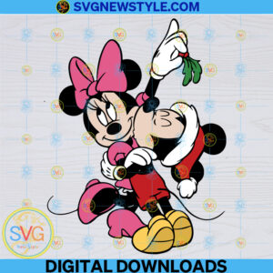 Mouse Mistletoe Christmas Svg, Png, Dxf, Eps, Cricut & Silhouette cut file