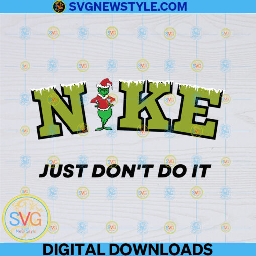 N1ke Grinch Christmas Svg