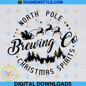 North Pole Brewing Co Svg File, Png, Dxf, Eps, Cut File, Svg Files For Cricut
