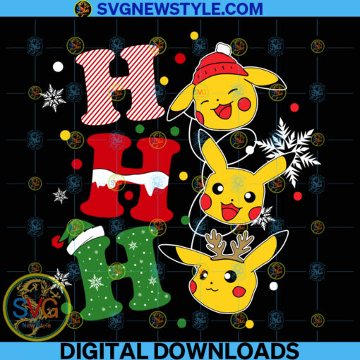 Pikachu Pokemon Christmas Png