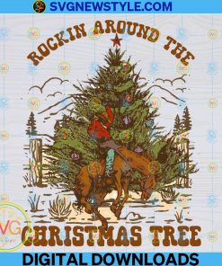 Rockin Around The Christmas Tree Png, Digital Download, Sublimation Download